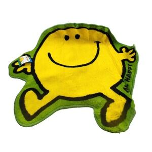 Mr. Men Mr. Happy Roger Hargreaves Rug Smiley Face Little Miss 2010 NWT